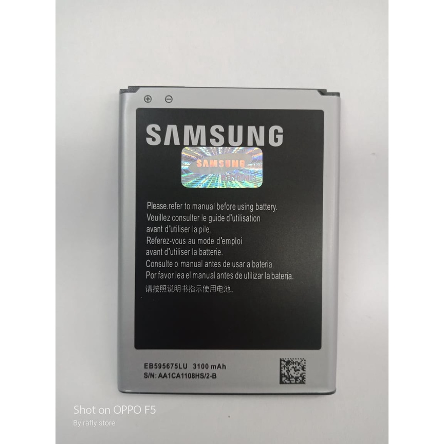 Batrai Samsung Galaxy NOTE 2 (N7100) Baterai Handphone Batre Android Battery Batere Batt EB5956675LU 3100mAh Bisa Bayar Ditempat - Rafly