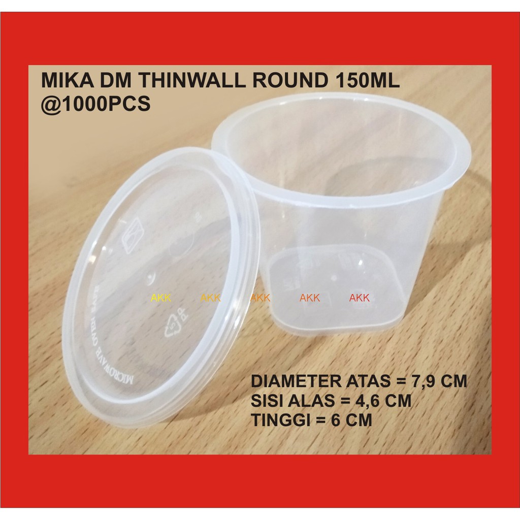 Jual Thinwall Dm Round Ml Cup Jelly Cup Agar Pcs Shopee Indonesia