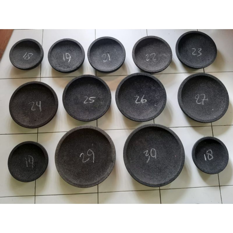 Cobek Jumbo Batu Asli ( Free Ulekan )