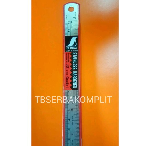 

Penggaris Shinwa 15cm JAPAN ASLI 401A H401A 6in 6 in 15 cm 150mm 150 mm stainless steel anti karat