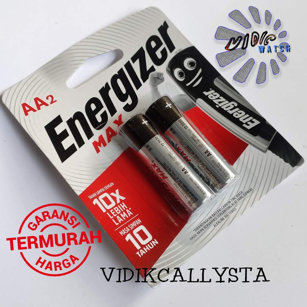 BATERAI ENERGIZER MAX AA AAA A3 A2 E91 BP2 LR 6 / AAA A3 E92 BP3 LR03 1.5V ASLI ISI 2