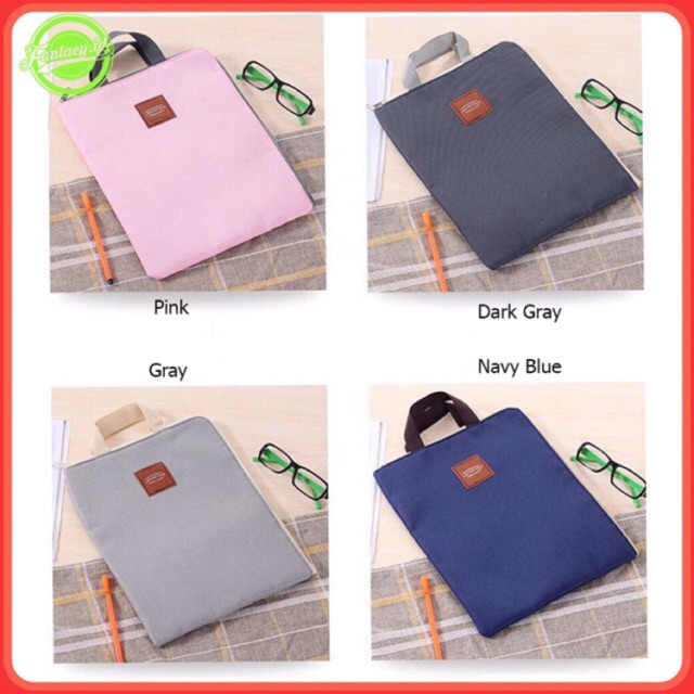 Fantacy.id Tas Ipad Map Holder A4 Anti-Air Tas Kantor Tas Sekolah Tas Dokumen Kantor Map Holder