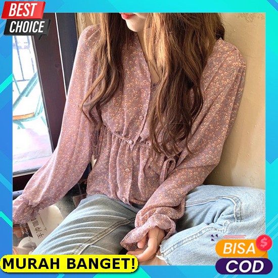 Blouse Wanita Terbaru Original Kintans. Blouse Import Halus Nyaman Dipakai [Jennifer]Atasan Blouse L