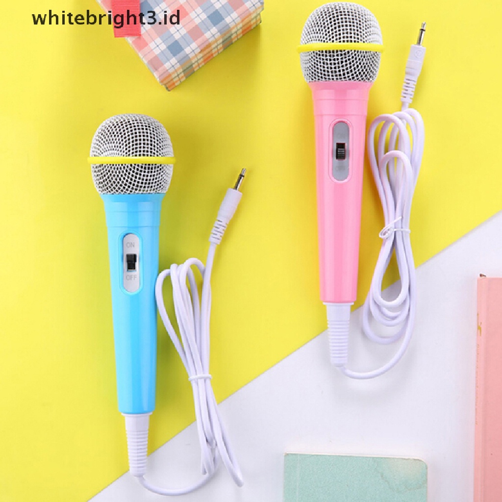 (whitebright3.id) 1pc Mainan Mesin Video Musik Boneka Dengan Microphone Untuk Edukasi Dini Anak