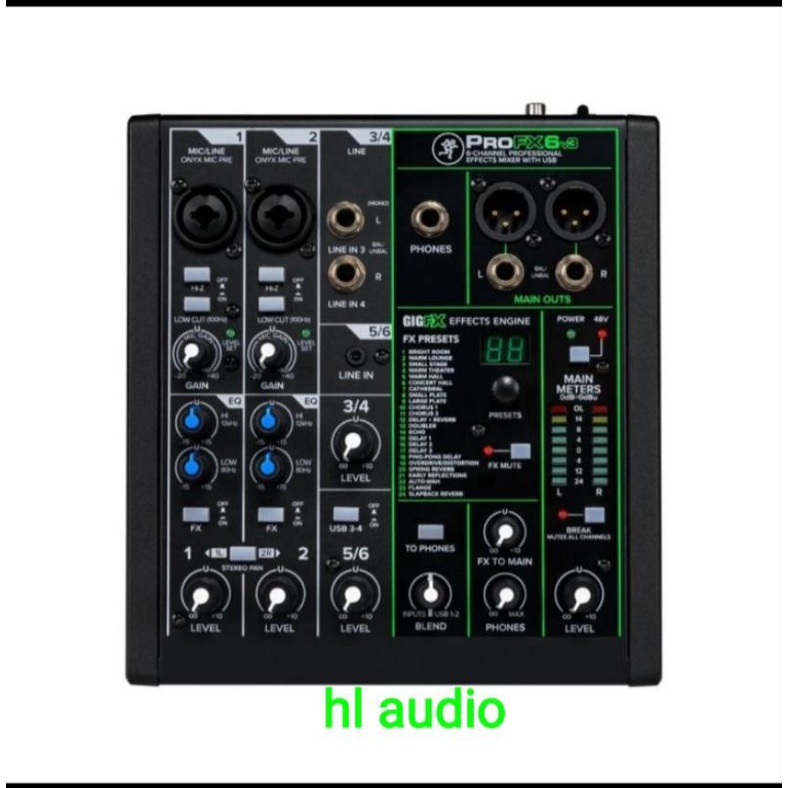 MIXER MACKIE PROFX6 V3 ORIGINAL