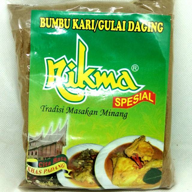 Bumbu KARI GULAI DAGING NIKMA Spesial 250 Gram Padang ASLI