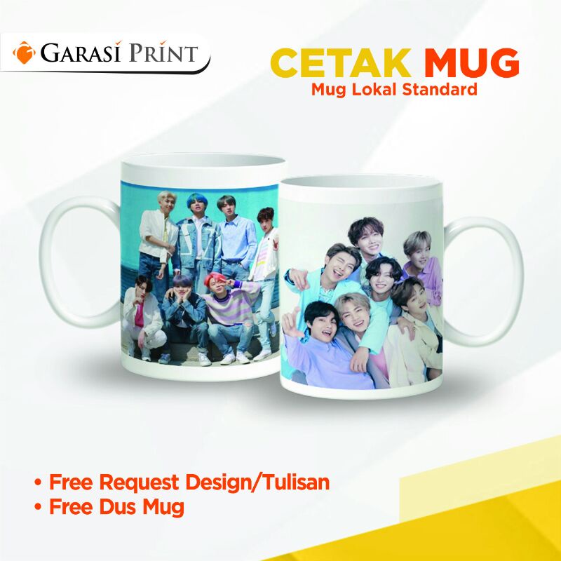 Jual Mug custom/foto logo nama mug custom / souvenir mug custom/print