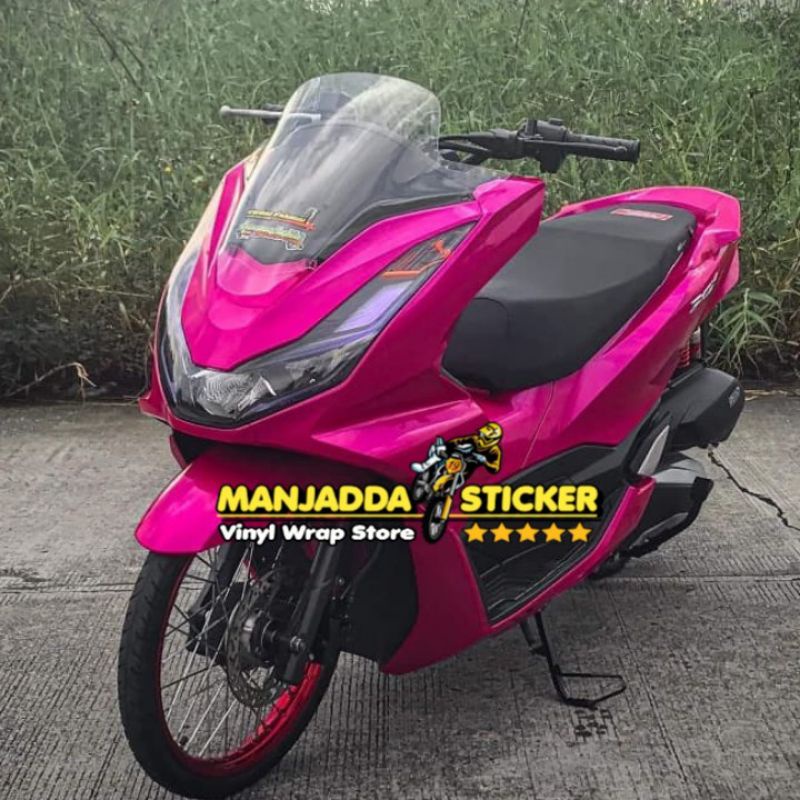 STIKER SKOTLET MOTOR METALIC PINK CANDY