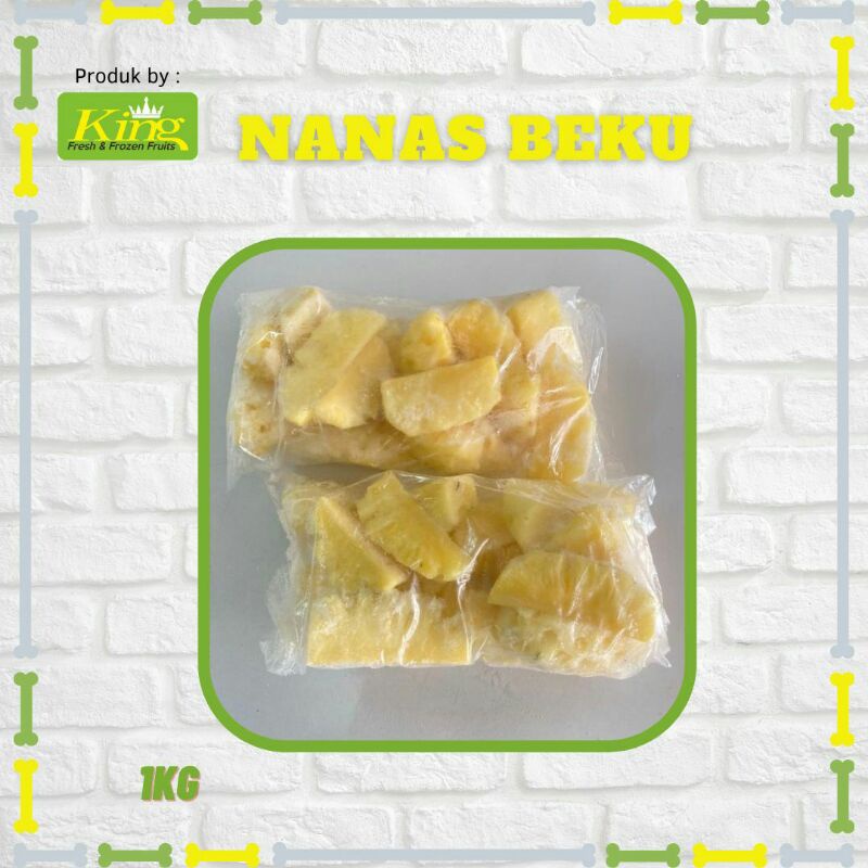 

Nanas beku,nanas frozen, nanas beku lokal, kemasan 1kg murah