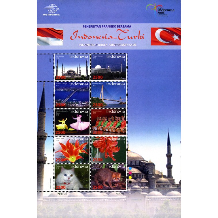

Full Sheet Perangko Joint Isseu Indonesia-Turki Tahun 2015