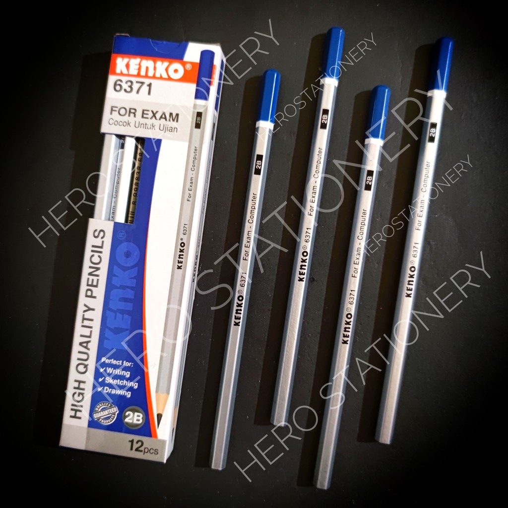

Kenko pencil pensil 2B for exam ujian komputer 6371 . 12 unit