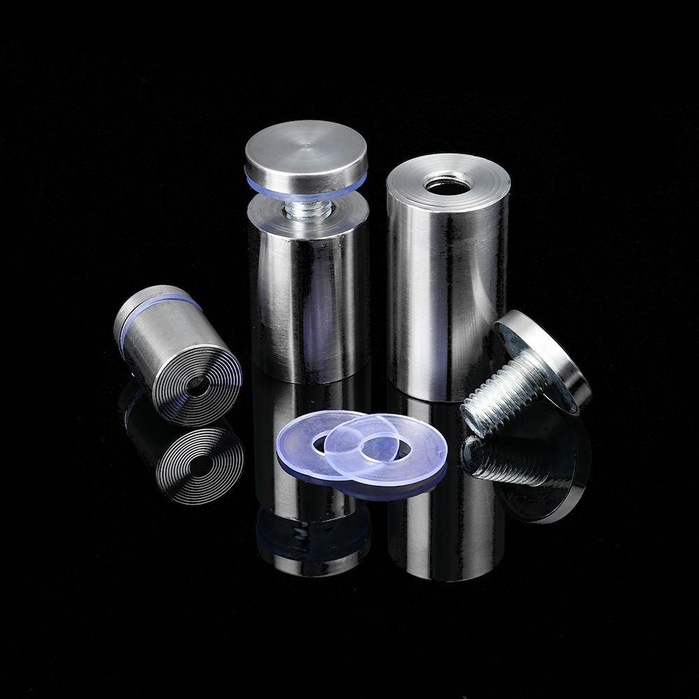 Top4 /6 /10Pcs Papan Iklan Sekrup Perangkat Keras Stainless Steel Spacer Holder Papan Iklan Kuku Tetap