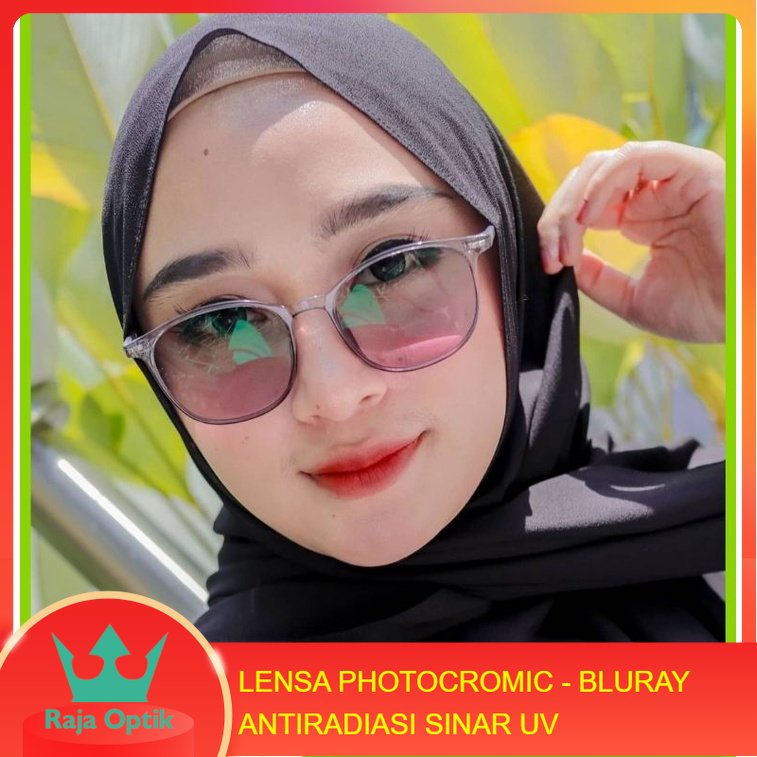 KACAMATA ANTIRADIASI WANITA KACAMATA 5004 PHOTOCROMIC
