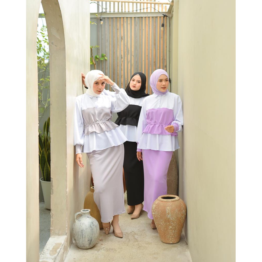 Grosir Pakaian Wanita Setelan Rilya dan Celana