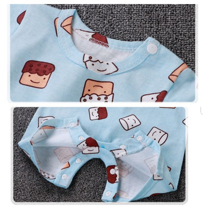 Romper Bayi Jumper segiempat Baju Kodok Bayi Import