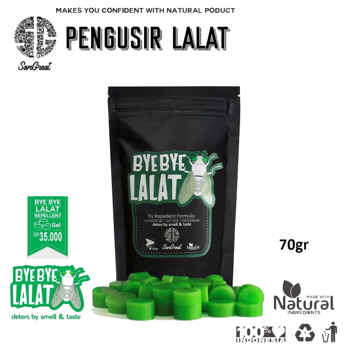 Pengusir Lalat SanGreat Bye Bye Lalat Gel 70 gr &amp; Spray 100 ml ampuh