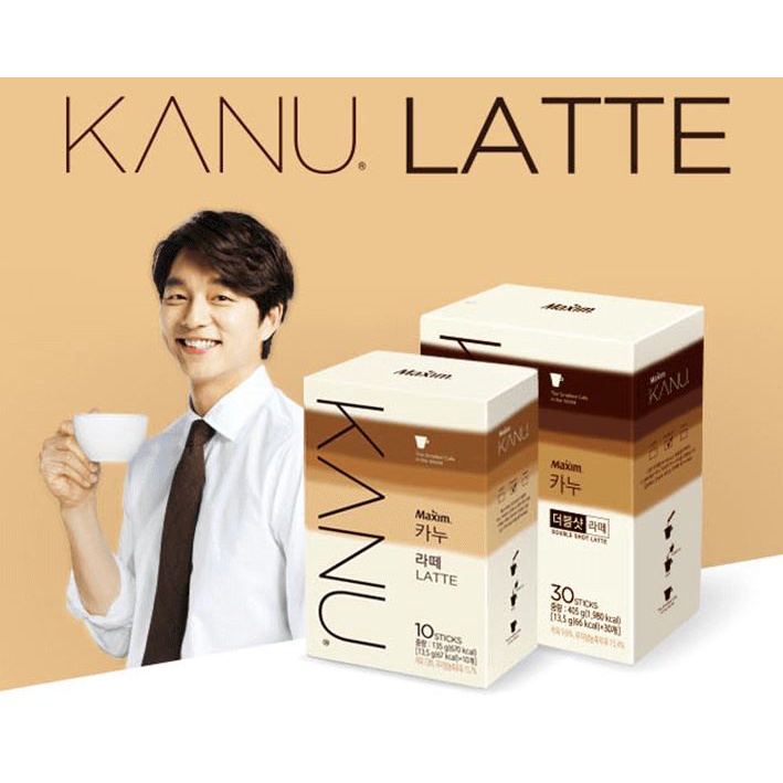 MAXIM KANU KOREA Coffee Double Shoot/Latte [1box 50stick]