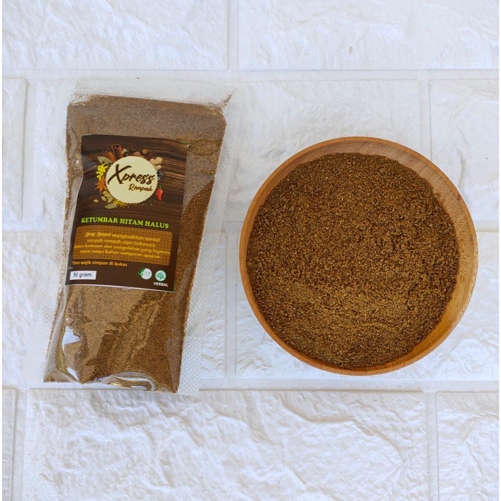 

KETUMBAR HITAM BUBUK ORGANIC/ Rempah Herbal/ JSR/ High Quality/ 50 gram