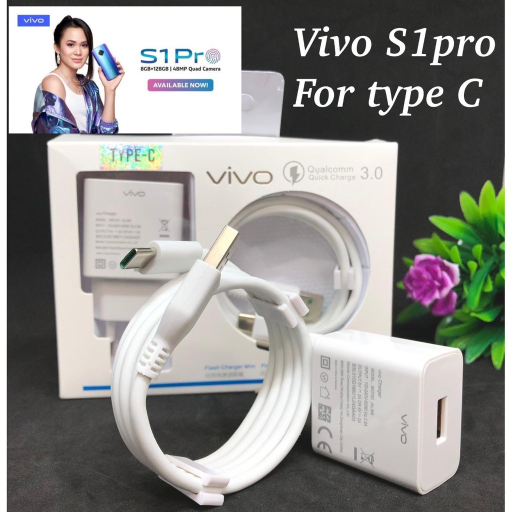 TRAVEL CHARGER ATAU CASAN VIVO Y17 MICRO-USB / S1 PRO TYPE-C 9V-2A CHARGER VIVO V11 PRO MICRO TYPE C ORIGINAL FAST CHARGING