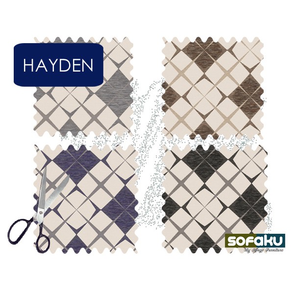 HAYDEN : Hikaron Fabric - Kain Jok Sofa - Kain Sofa Motif Wajik