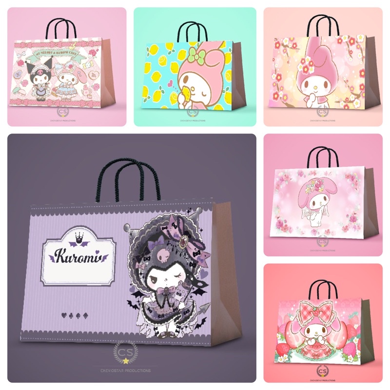 

Paperbag bag My melody Sanrio Kuromi Tas kado Tas kertas Bungkus kado Gift Bag Goodie bag Shopping bag Hamperrs