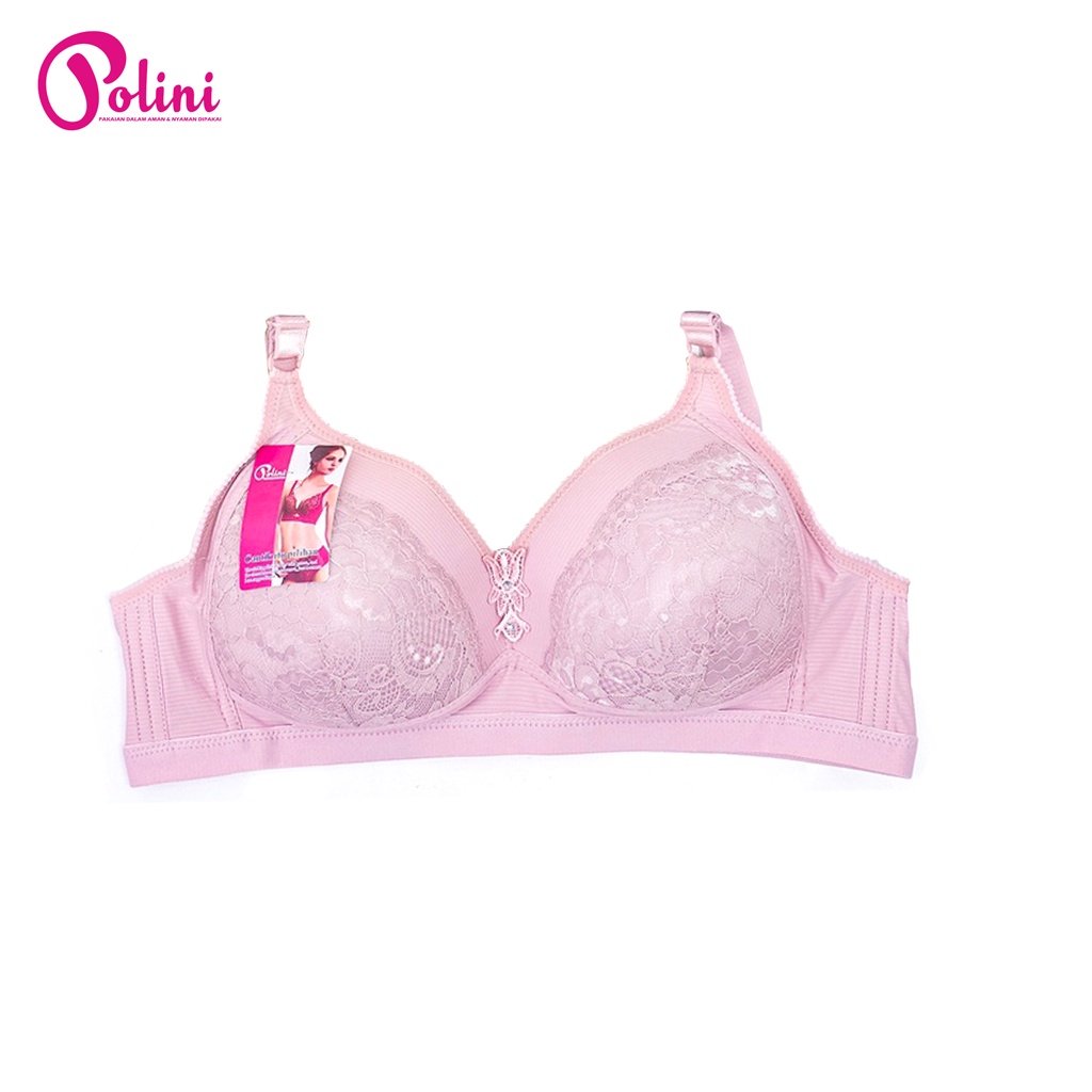 Jual POLINI Bra Jumbo Tanpa Kawat Busa Tipis Size 42 - 52 Cup C/D Kait ...