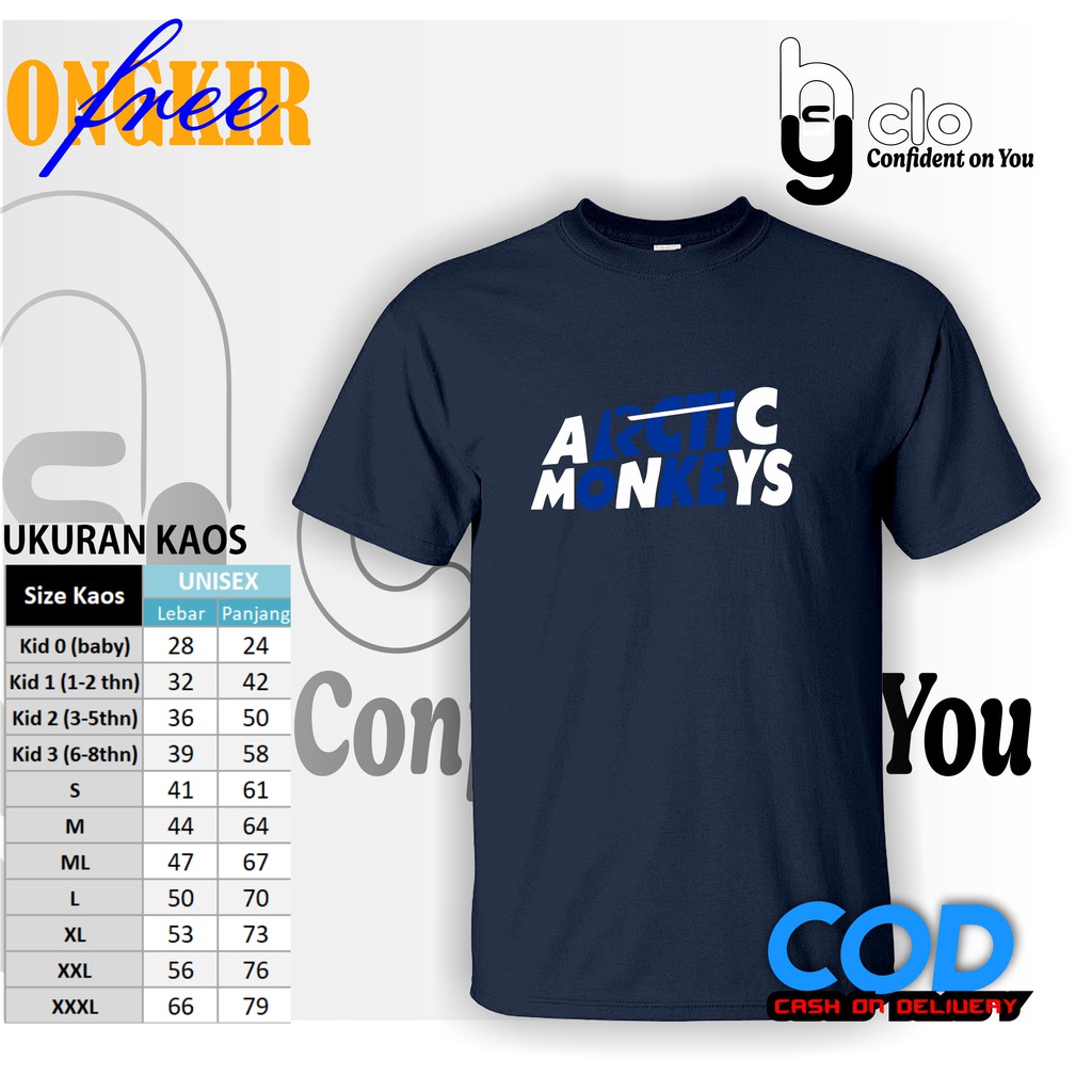 KAOS - BAJU PARODI LOGO ARTIC MONKEY / T-SHIRT PARODI RCTI
