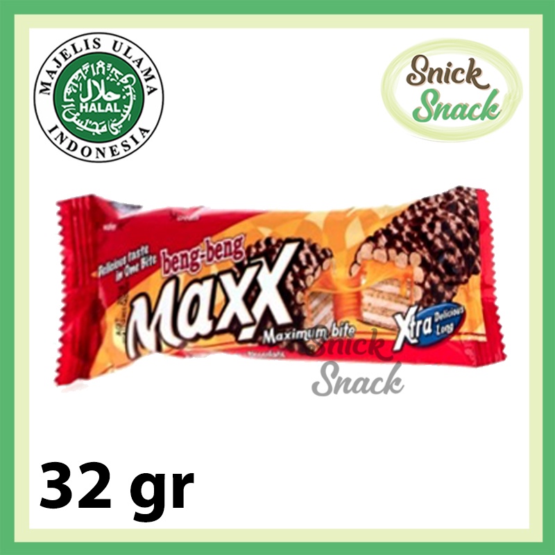 

Beng Beng Maxx 32 gr Wafer Caramel Crispy Chocolate Lebih Besar