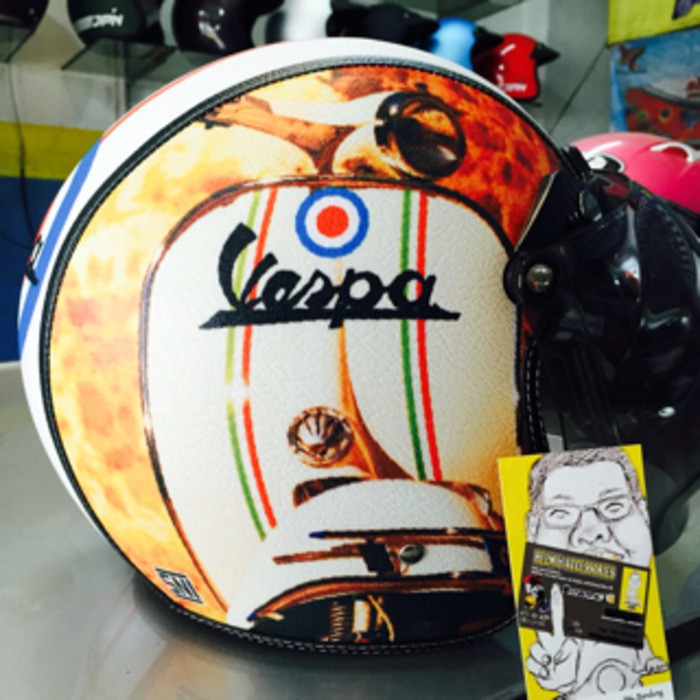 Helm Vespa Bogo retro klasik