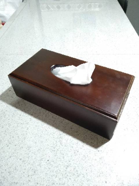 Walnut Tissue Box / Kotak Tisu Kayu / Tempat Tissue / Tissue Box Kayu