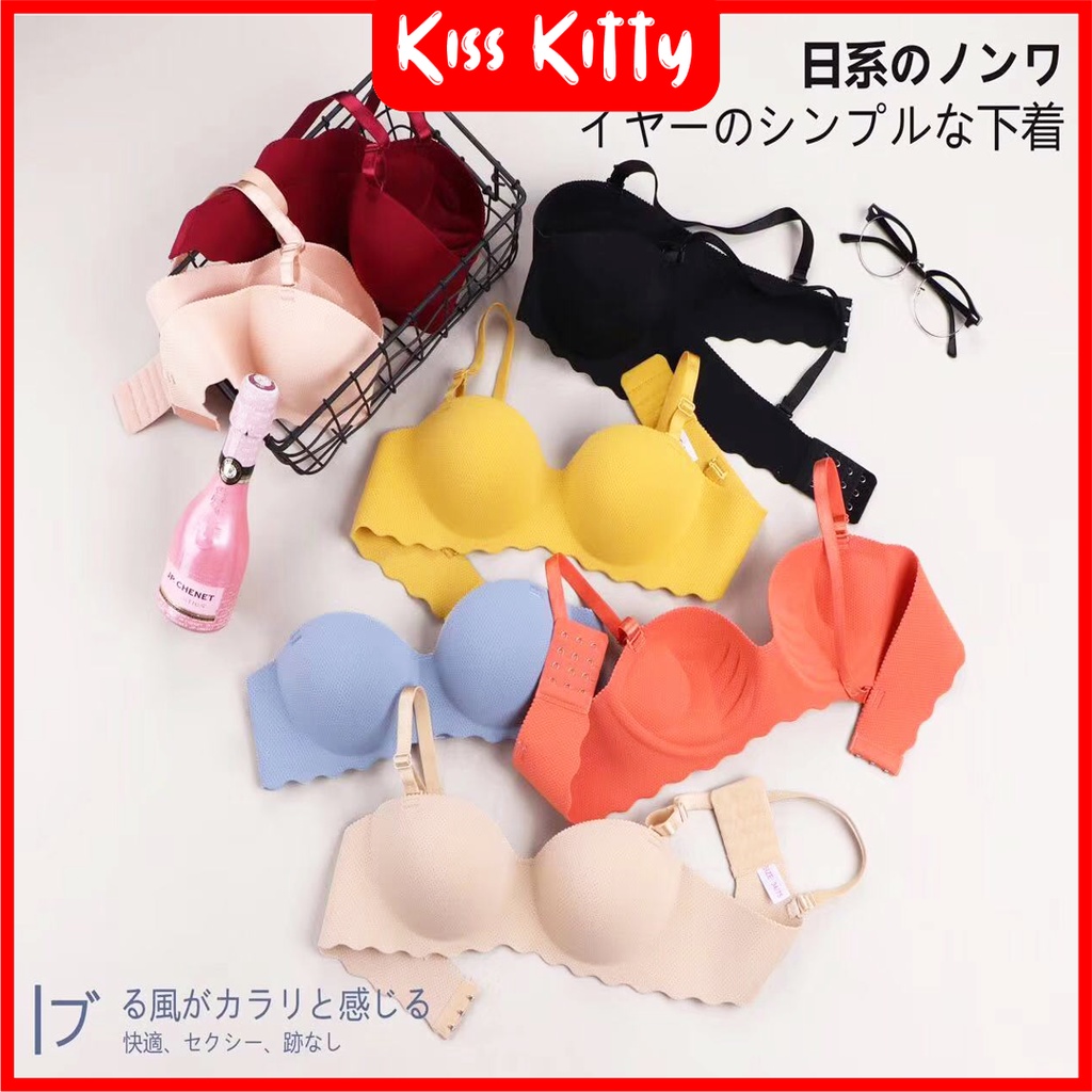Push up Bra Wanita Seamless BH Tanpa kawat Japan Quality Pakaian Dalam Import Summer