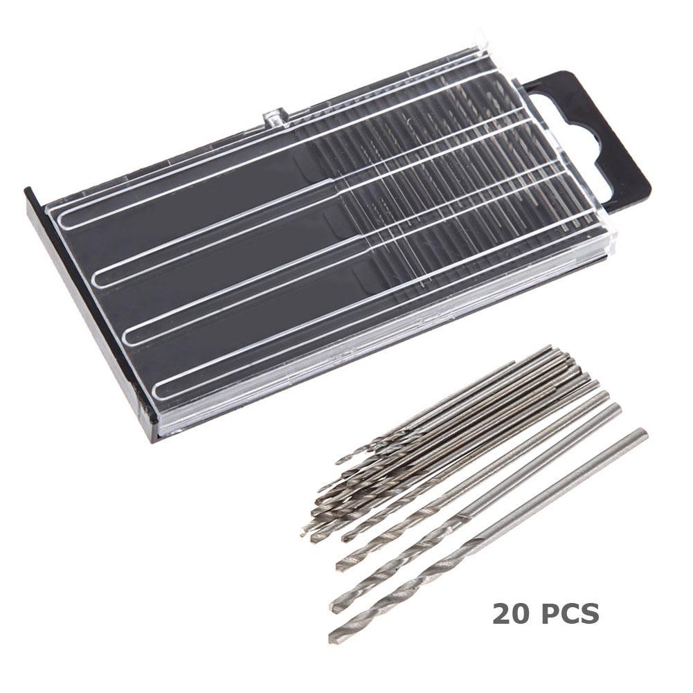 20x MICROBOX Tiny Micro HSS Twist Drill Bit Set 0.3mm-1.6mm Model Craft w/ Astarit.id♫♬