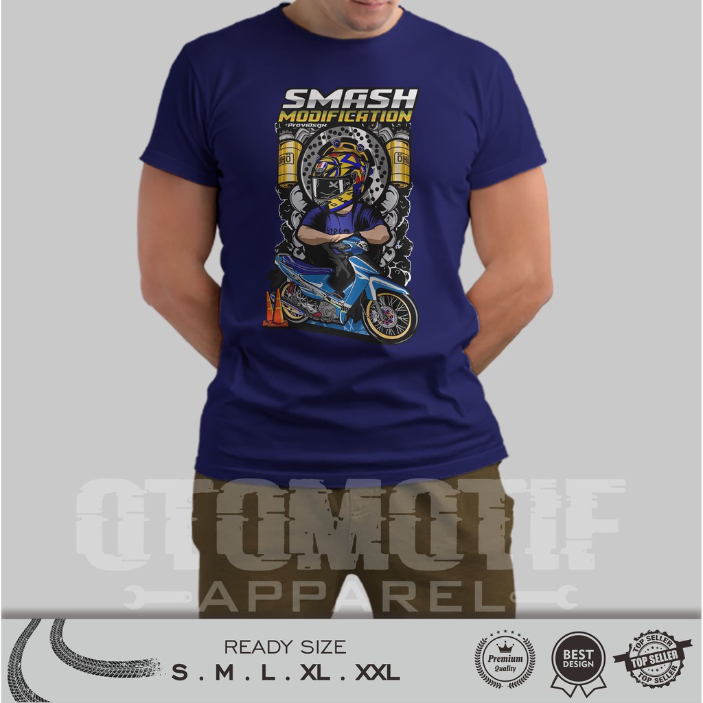 KAOS OTOMOTIF SUZUKI SMASH MODIFICATION SERIES