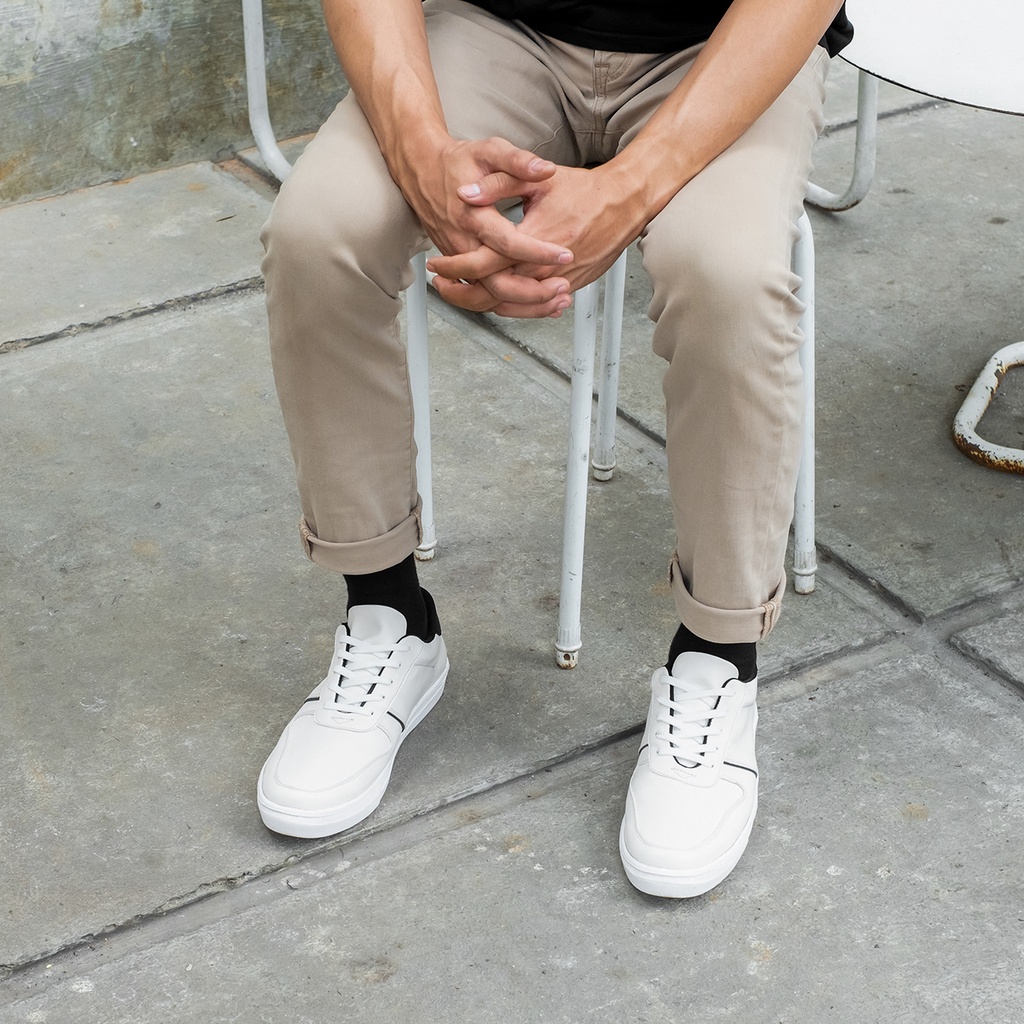 KIMMICH WHITE |MNM x Lvnatica| Sepatu Sneakers Pria Casual Sepatu Kets ORIGINAL