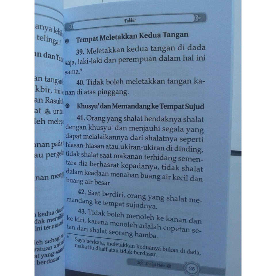 Buku Saku Praktis Sifat Shalat Nabi - Darul Haq