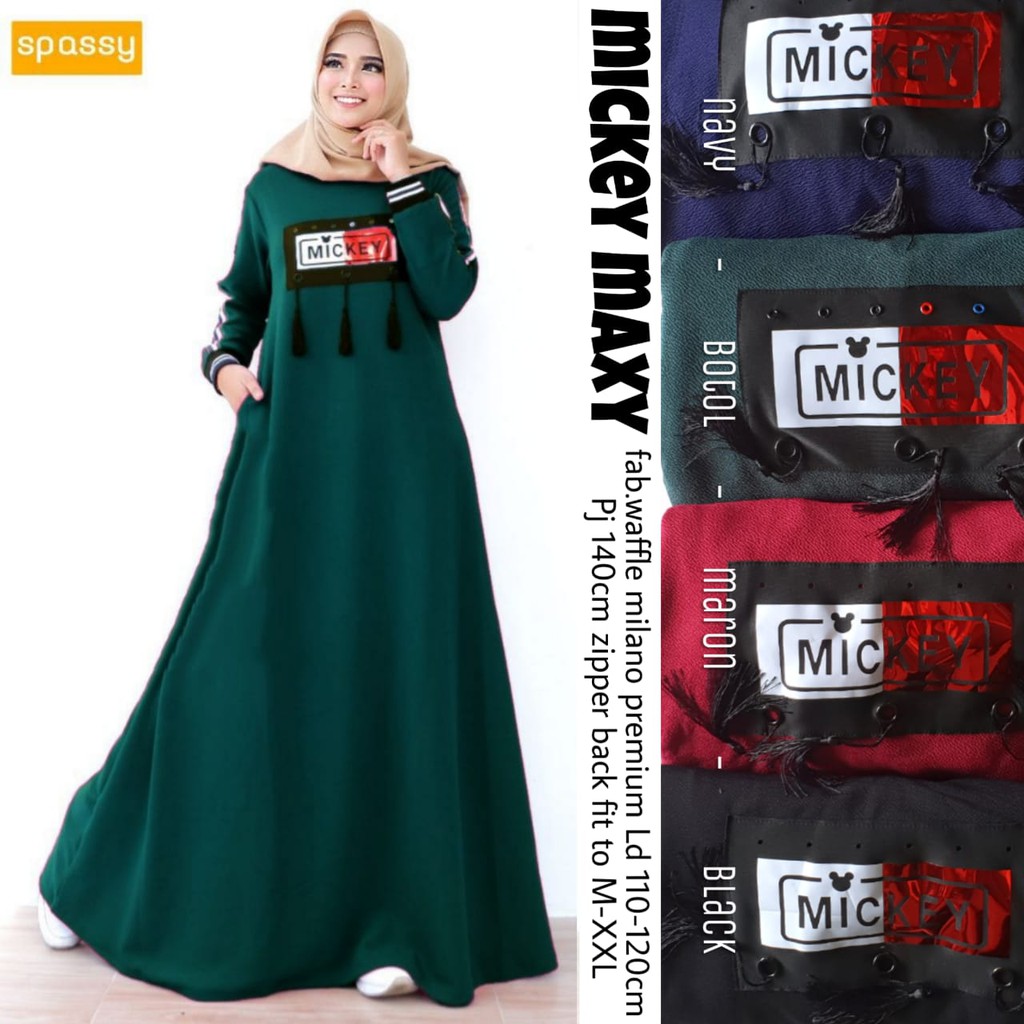 Mickey Mxy Dress By Spassy | Suplier Hijab Solo | Grosir