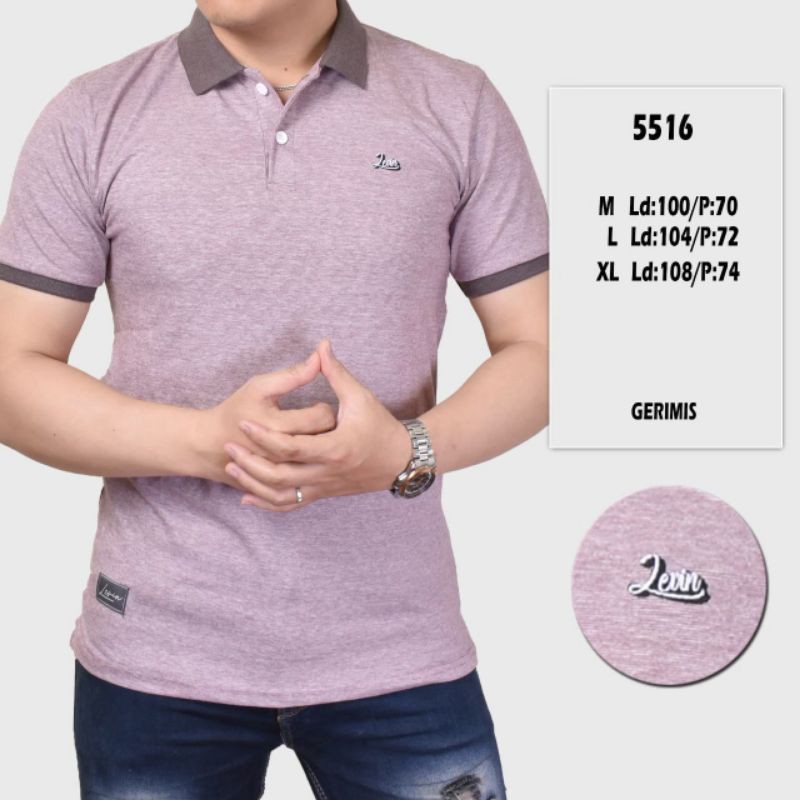 Polo Shirt Pola Warna Premium Kaos kerah Polo Pria Lengan Pendek