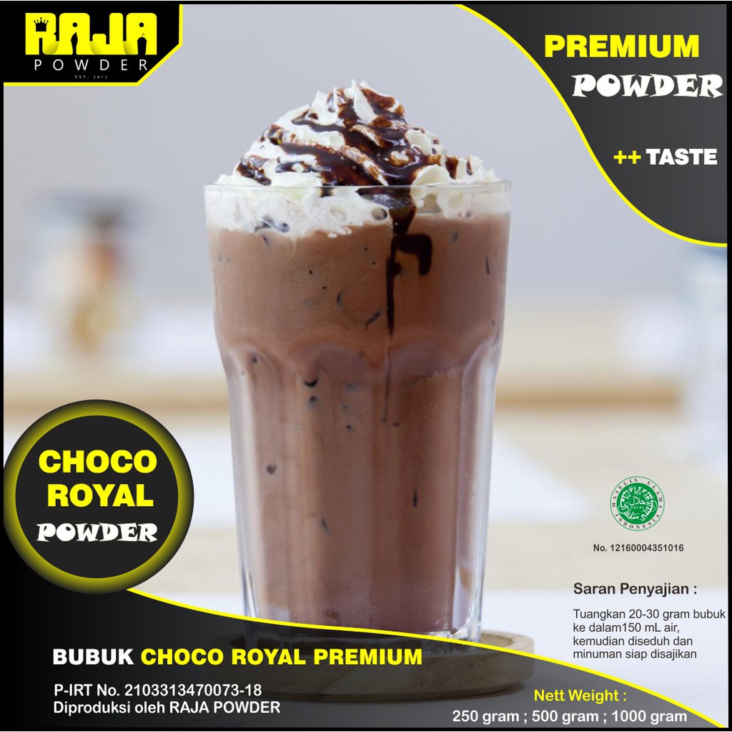 

Bubuk Choco Royal Bubuk Minuman Choco Royal Powder 500 gram PREMIUM