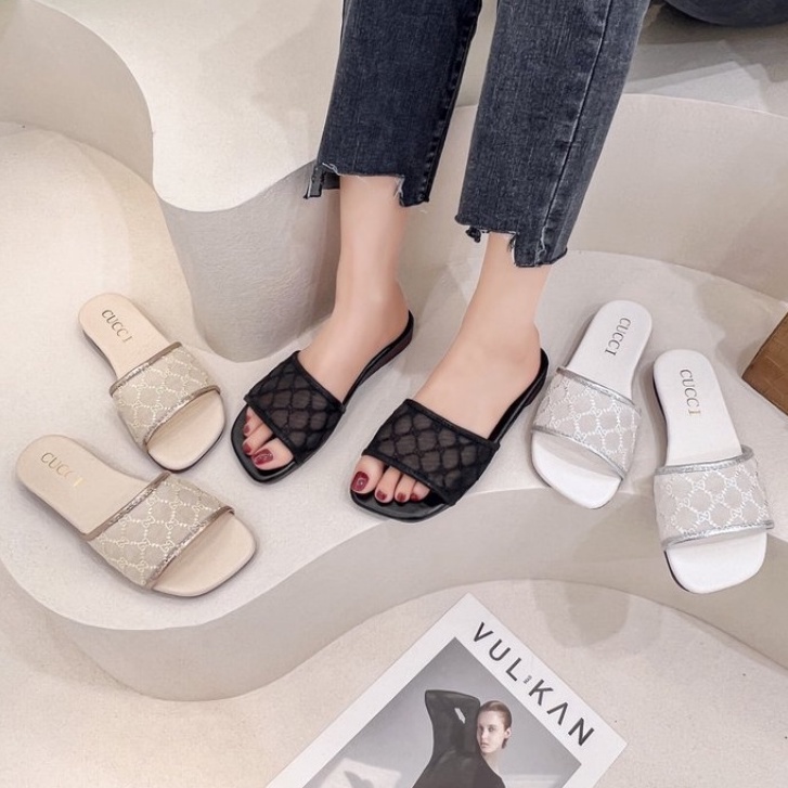 Sandal Slip Wanita 010280 Sandal Import G Mesh