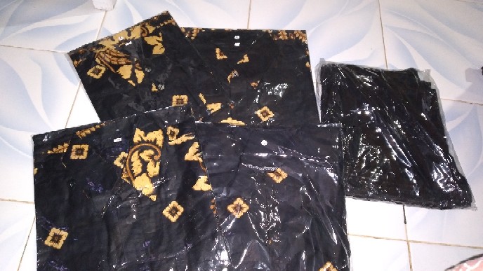 Batik Couple Keluarga Sania Ruffle Ori Ndoro Jowi Dnt Motif Sakura Merahh