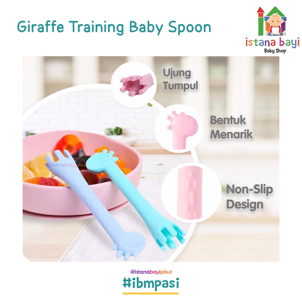 Carterlove Teether Spoon &amp; Fork 2in1 - Sendok Makan Bayi