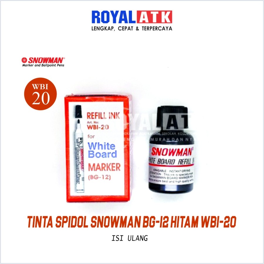 

INK REFIL SPIDOL BG-12 WBI-20 SNOWMAN/PCS 4970129732518