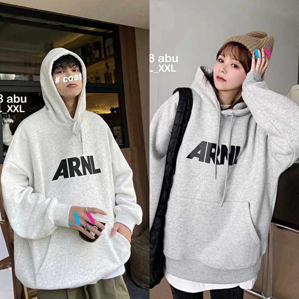 AA1 - Hoodie Couple Fleece Hodi Pasangan Jaket Kembar