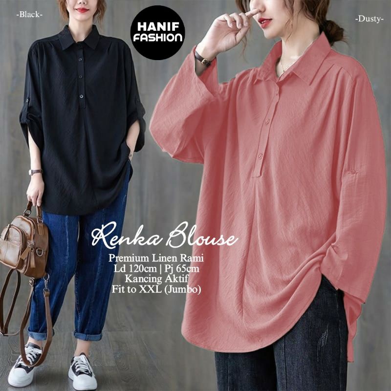 RENKA BLOUSE BAJU WANITA TERBARU BY HANIF