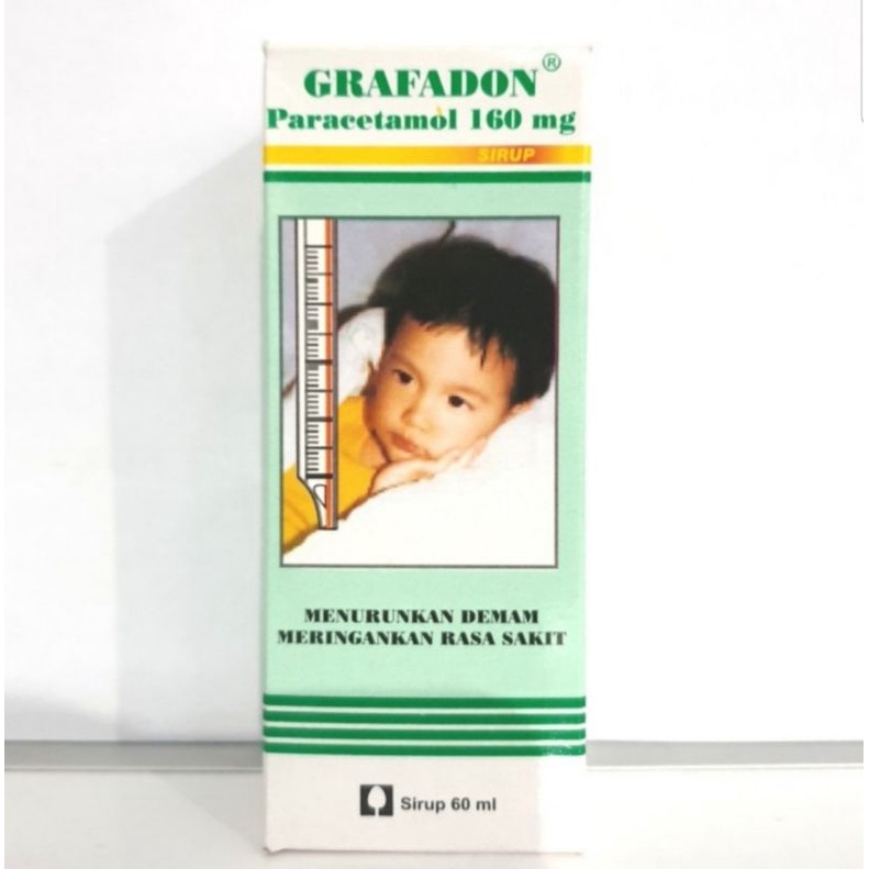grafadon syrup paracetamol sirup syr turun panas deman nyeri anak 60ml 60 ml / botol