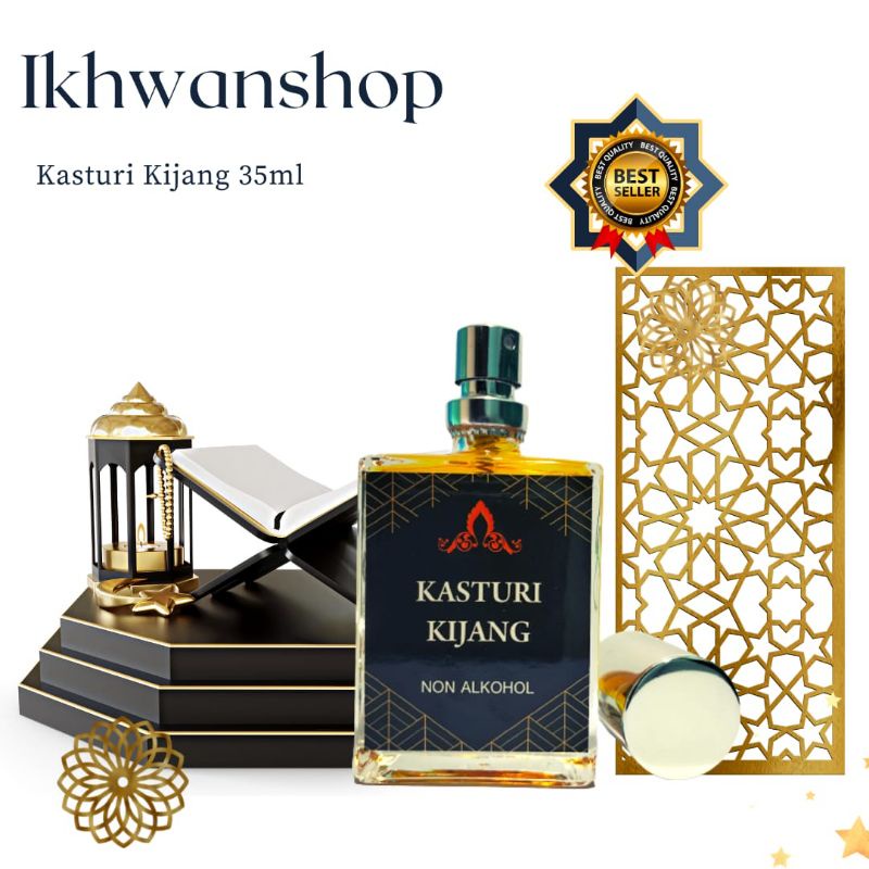 PARFUM KASTURI KIJANG 35 ML | MINYAK KASTURI ASLI | MINYAK WANGI ARAB By Musafeer NON ALKOHOL KHAMR 