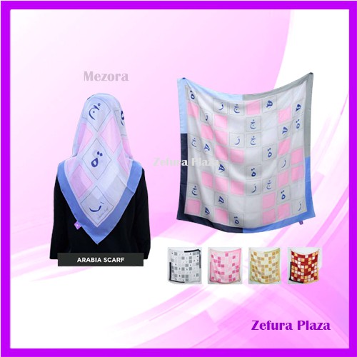 segiempat Motif / jilbab segiempat motif Arabia Scraf by Mezora