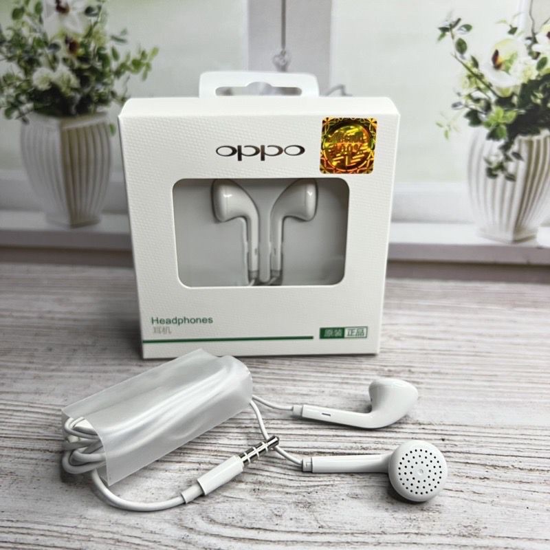 Headset Oppo mh135 Original 100% - earphone Oppo F9 F7 F5 F3 F3plus F1plus F1s A71 A83 A37 A7 A3s Promo Sen