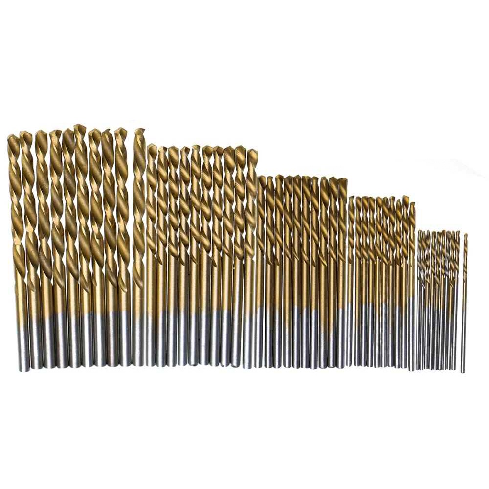 Mata Bor Power Drill Bits Titanium Coated 50 PCS - DW1361 - 7ROT06GD Golden