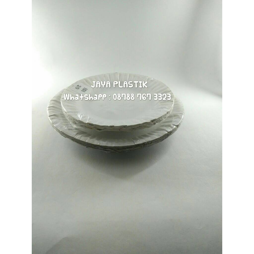 PIRING KERTAS POLOS 24 CM ( BESAR )